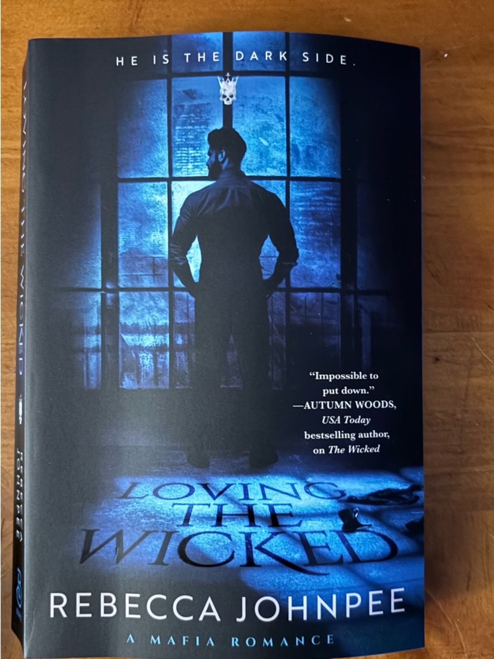 Loving the Wicked by Rebecca Johnpee — Blue & Black Cover